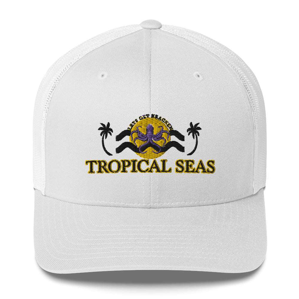 Tropical Lets Get Kraken Trucker Hat