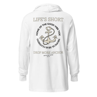 Unisex Drop More Anchor Hooded Long-Sleeve Tee