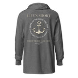 Unisex Drop More Anchor Hooded Long-Sleeve Tee
