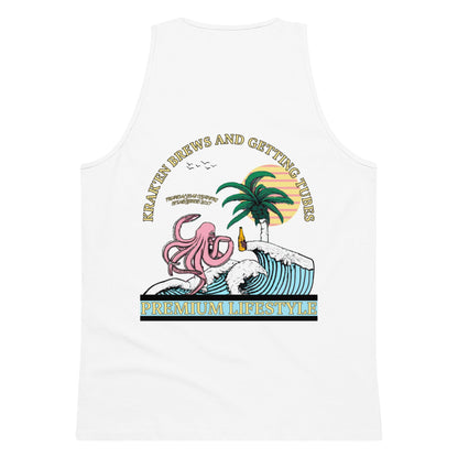 Men’s Premium Krak'en Brews and Getting Tubes Tank Top