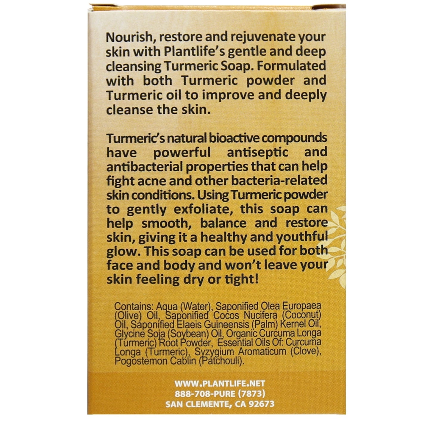 Turmeric Herbal Travel Size Bar Soap