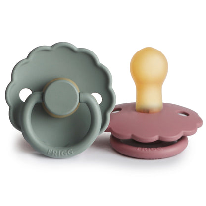 FRIGG Daisy Natural Rubber Pacifier 2-Pack