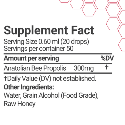 Propolis 50% Pure Liquid Extract - Ultra Plus Potency