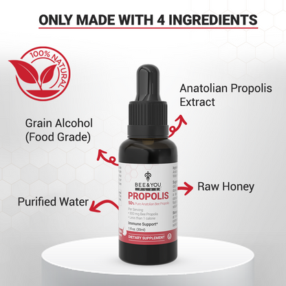 Propolis 50% Pure Liquid Extract - Ultra Plus Potency