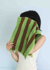 Ultra Soft Absorbent Retro Stripe Bath Towel - 100% Organic Premium Combed Cotton