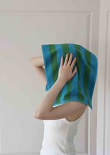 Ultra Soft Absorbent Retro Stripe Bath Towel - 100% Organic Premium Combed Cotton