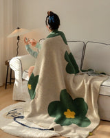 Ultra Soft Microfiber Sunflower Pattern Throw Blanket
