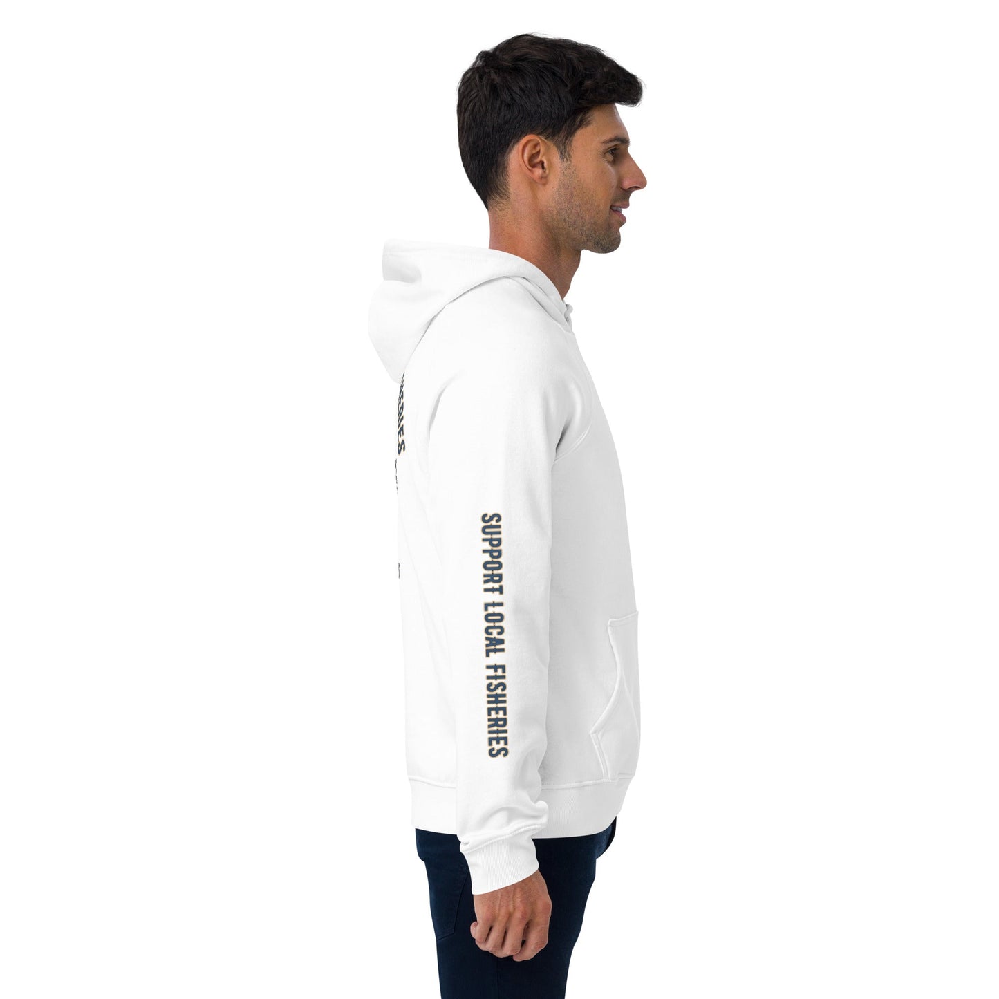 Men's Support Local Fisheries Tuna Eco Raglan Hoodie