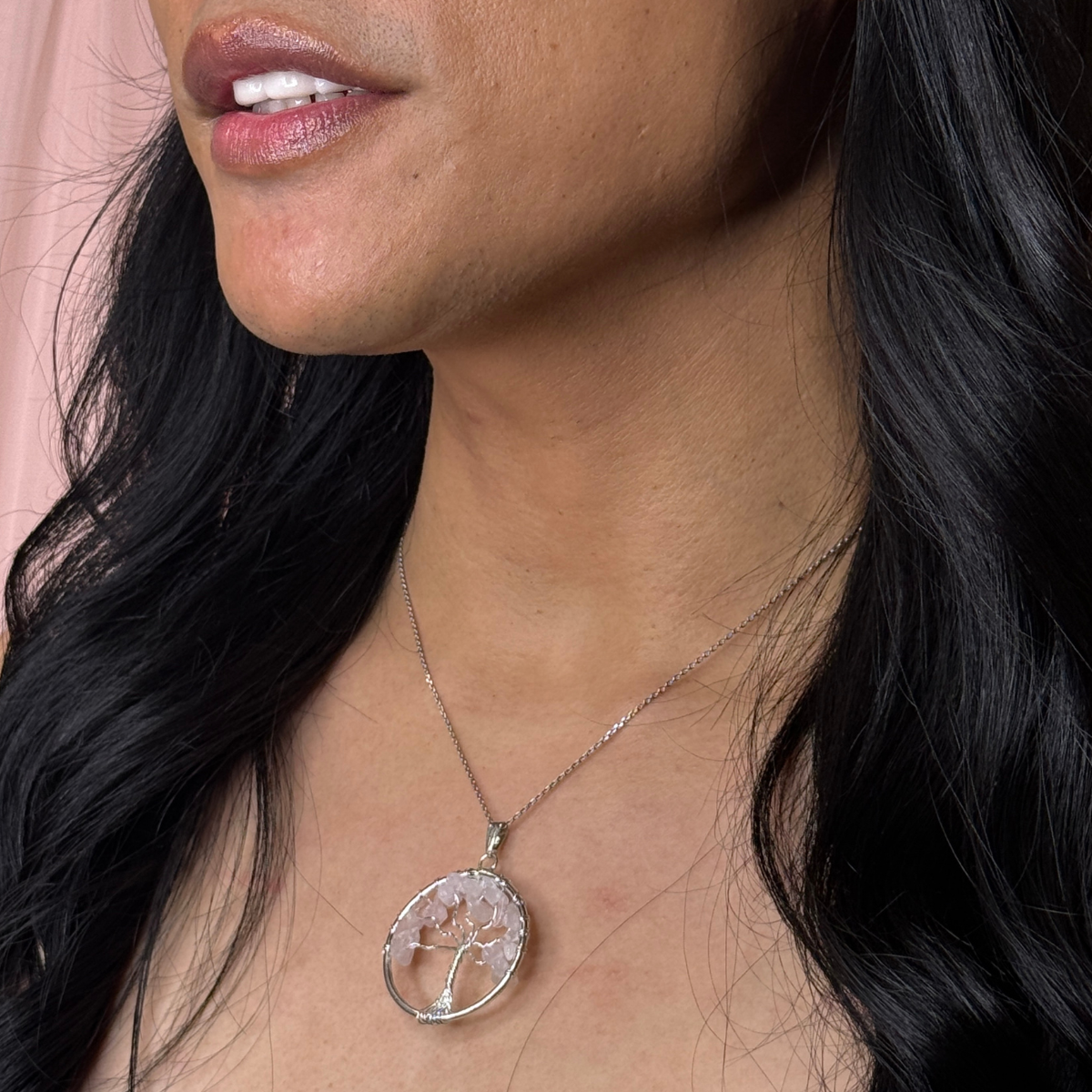 Tree of Life Gemstone Necklace