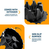 Bike Trainer 4-Tier Riser Block for Front Wheel with Anti-Skid Design