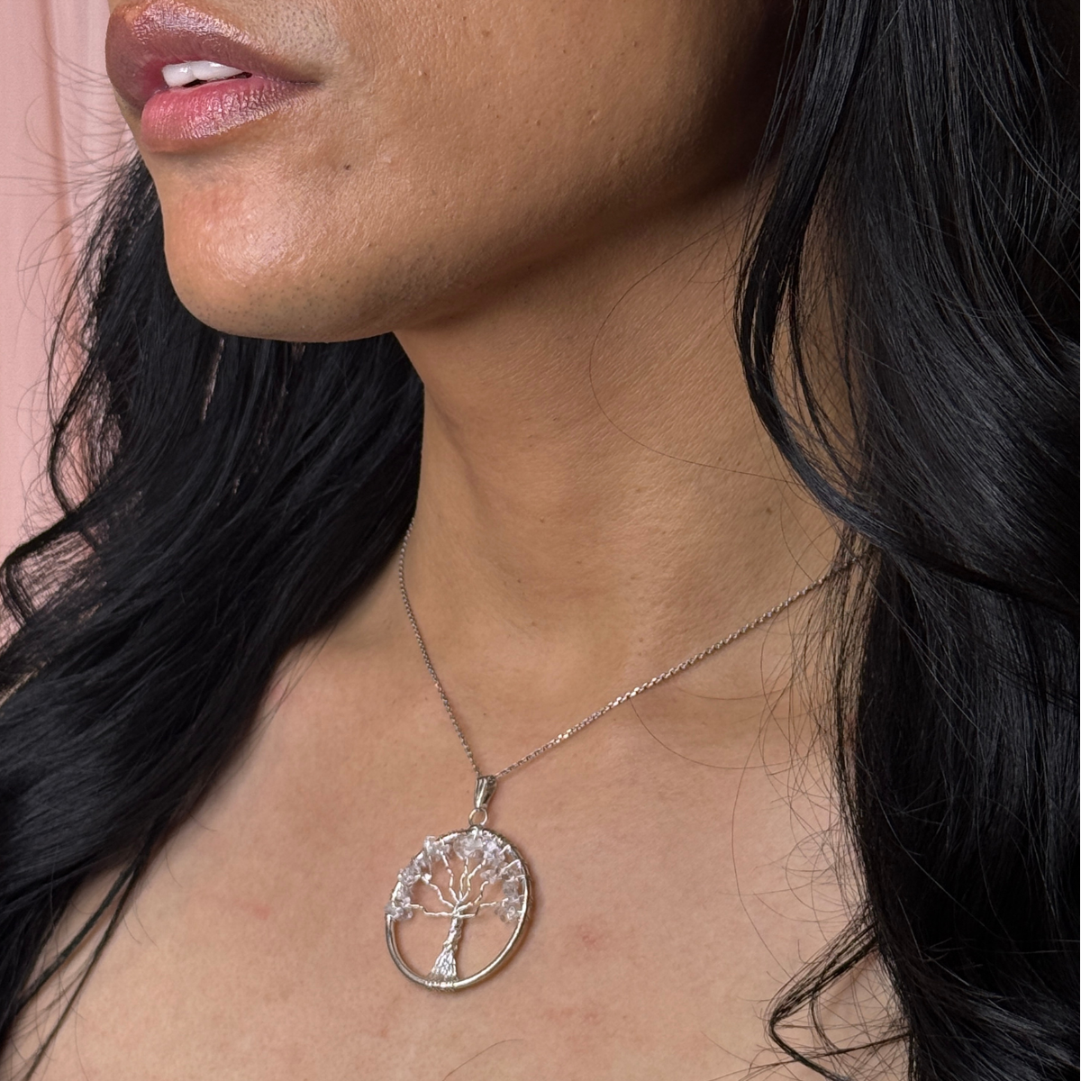 Tree of Life Gemstone Necklace