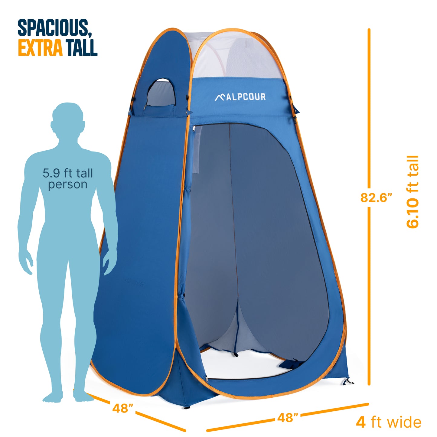 Portable Pop Up Tent with Multiple Features