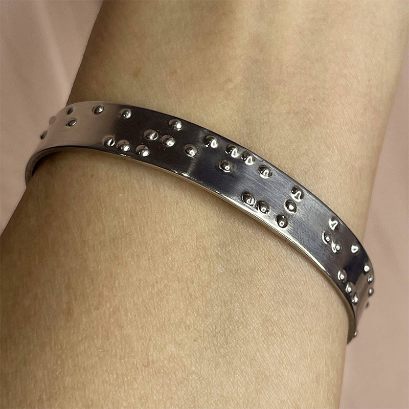 Beautiful Human Braille Cuff Bracelet