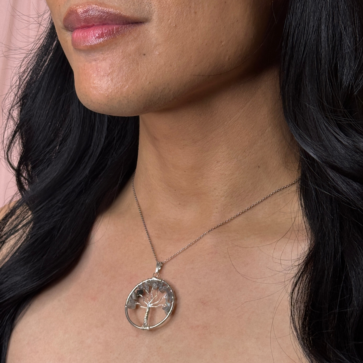 Tree of Life Gemstone Necklace