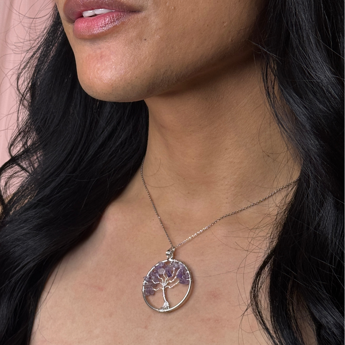 Tree of Life Gemstone Necklace