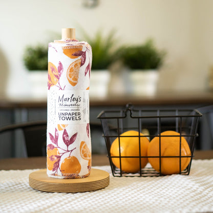 UNpaper® Towels + Holder: Vintage Fruits