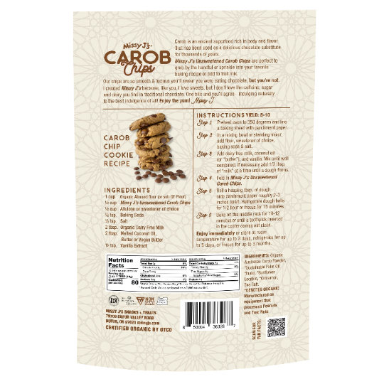 Missy J's Organic Carob Baking Essentials Sampler-3pk