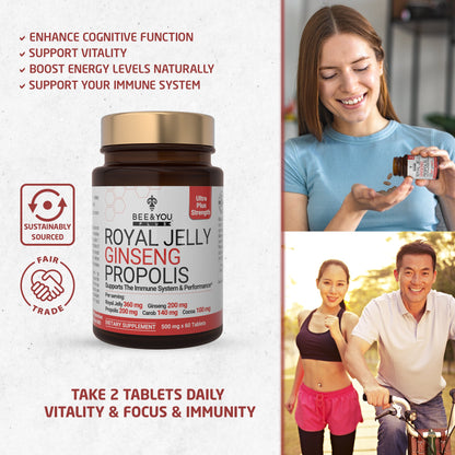 Royal Jelly+Ginseng+Propolis Tablets Ultra Potency