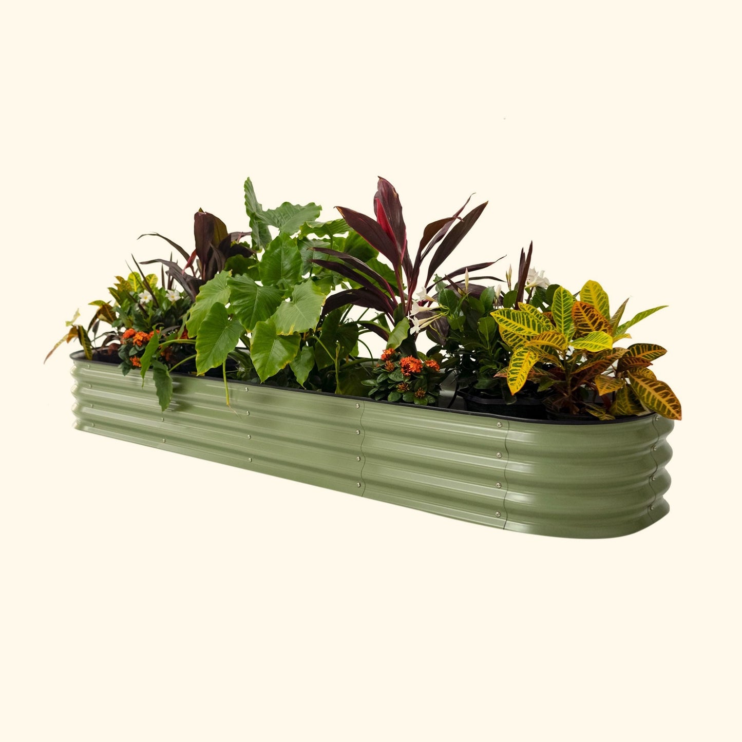 11" Tall 9 In 1 Large Modular Metal Raised Garden Bed Kit