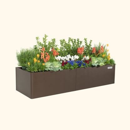 17" Tall Modern 27" x 83" Metal Raised Garden Bed