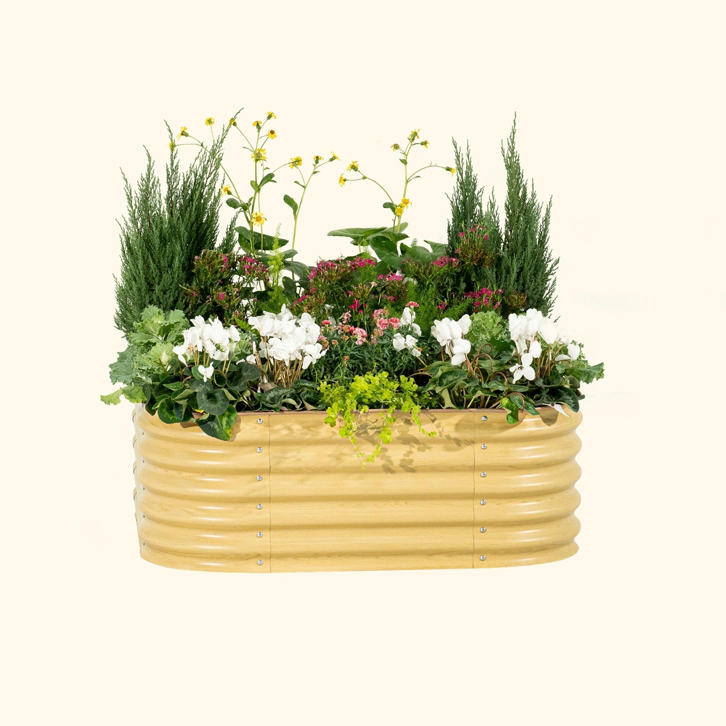 17" Tall 4 In 1 Small Modular Metal Raised Garden Bed Kit