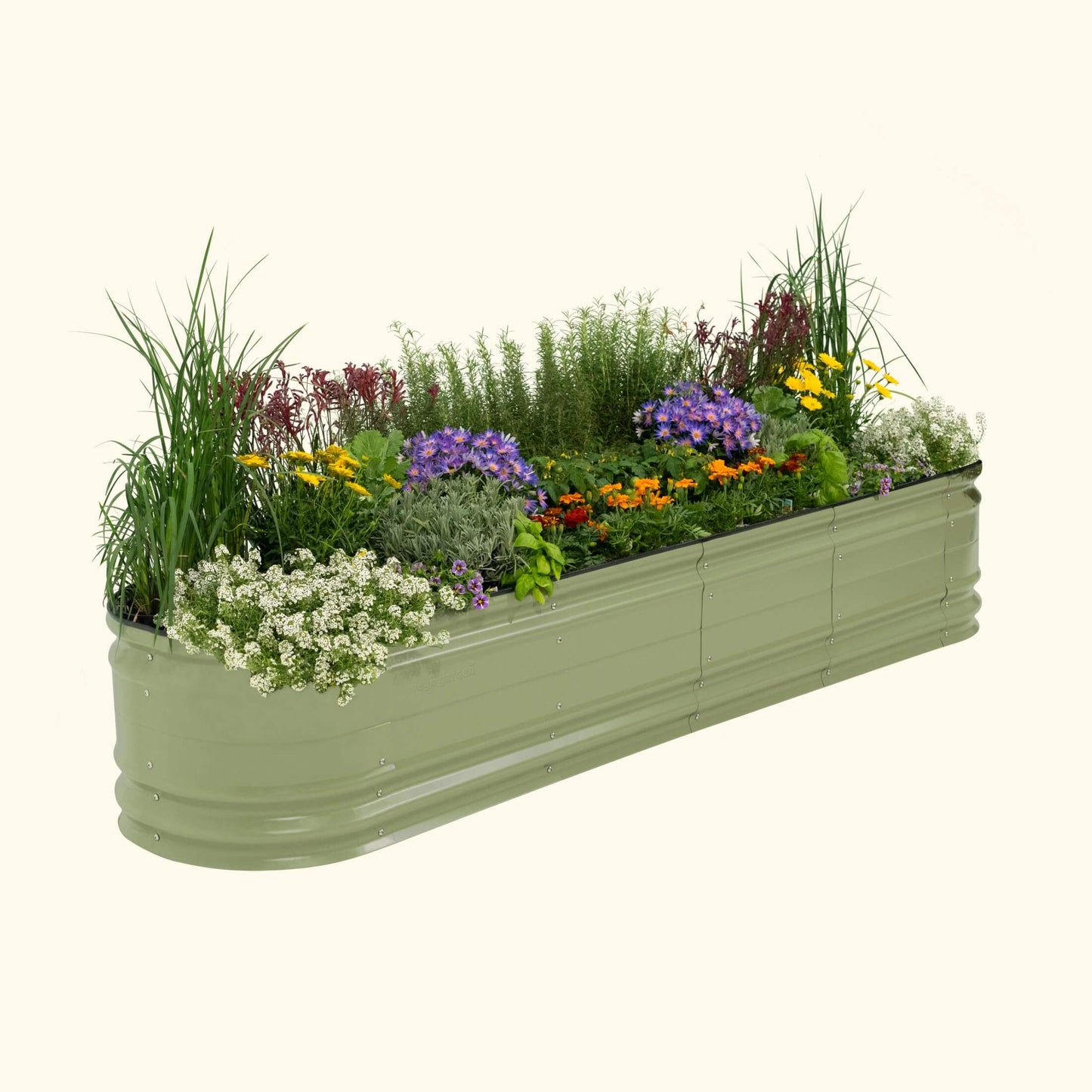 17" Tall 9 In 1 Large Novel Modular Metal Raised Garden Bed Kit