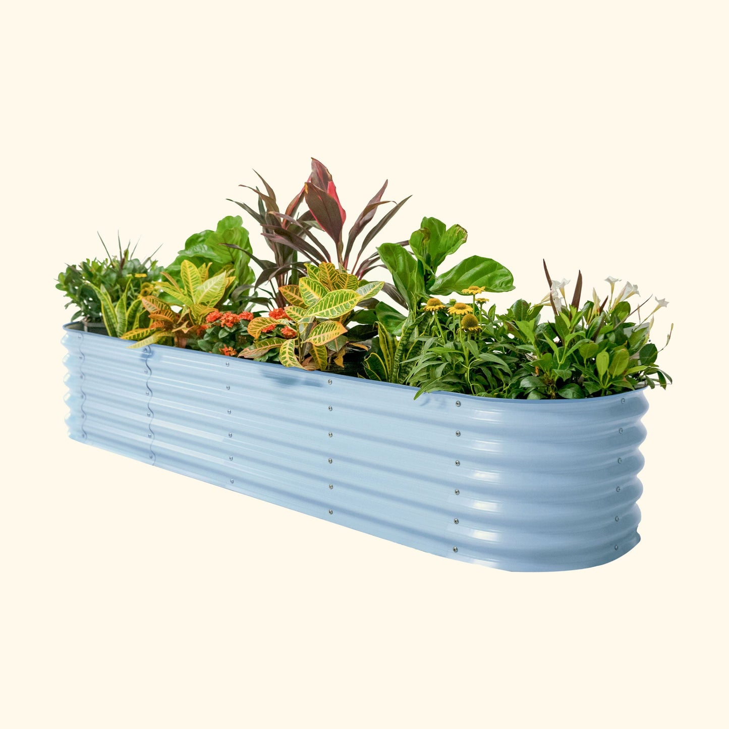 17" Tall 9 In 1 Large Modular Metal Raised Garden Bed Kit