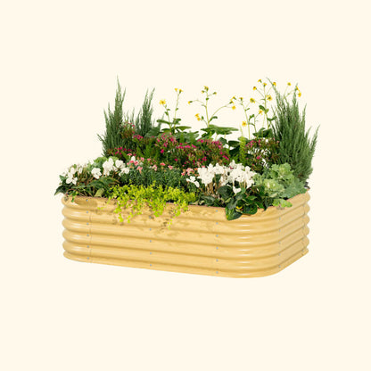 17" Tall 6 In 1 Medium Modular Metal Raised Garden Bed Kit