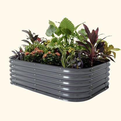 17" Tall 6 In 1 Medium Modular Metal Raised Garden Bed Kit