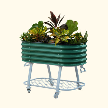 Elevated Rolling Self-Watering Garden Bed