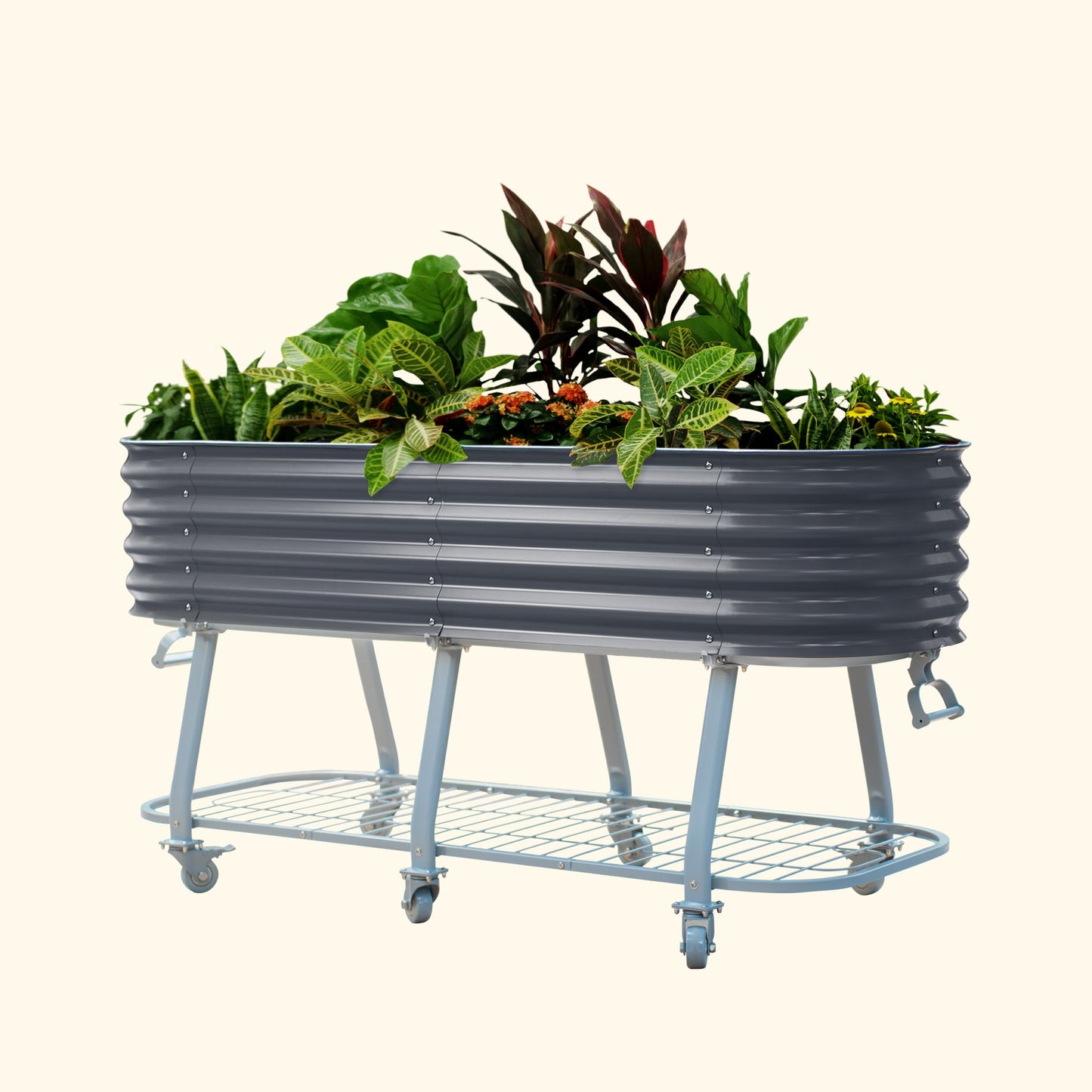 Elevated Rolling Self-Watering Garden Bed