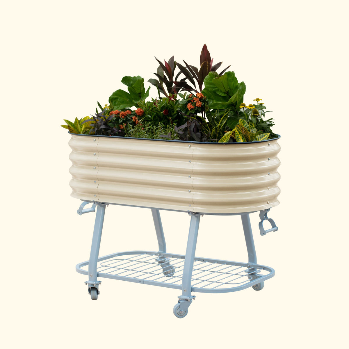 Elevated Rolling Self-Watering Garden Bed