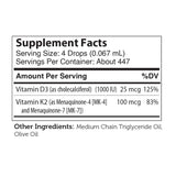 Vitamin D3 and K2 Liquid