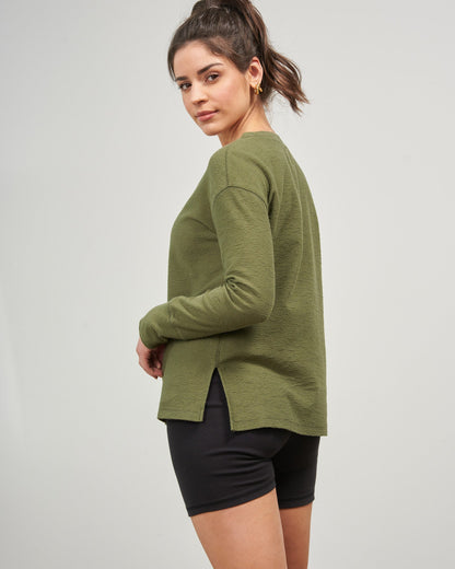 EcoKnit™ Textured Long-Sleeve Tee by United By Blue