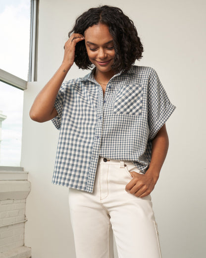 Organic Oversized Double Cloth Button Down by United By Blue