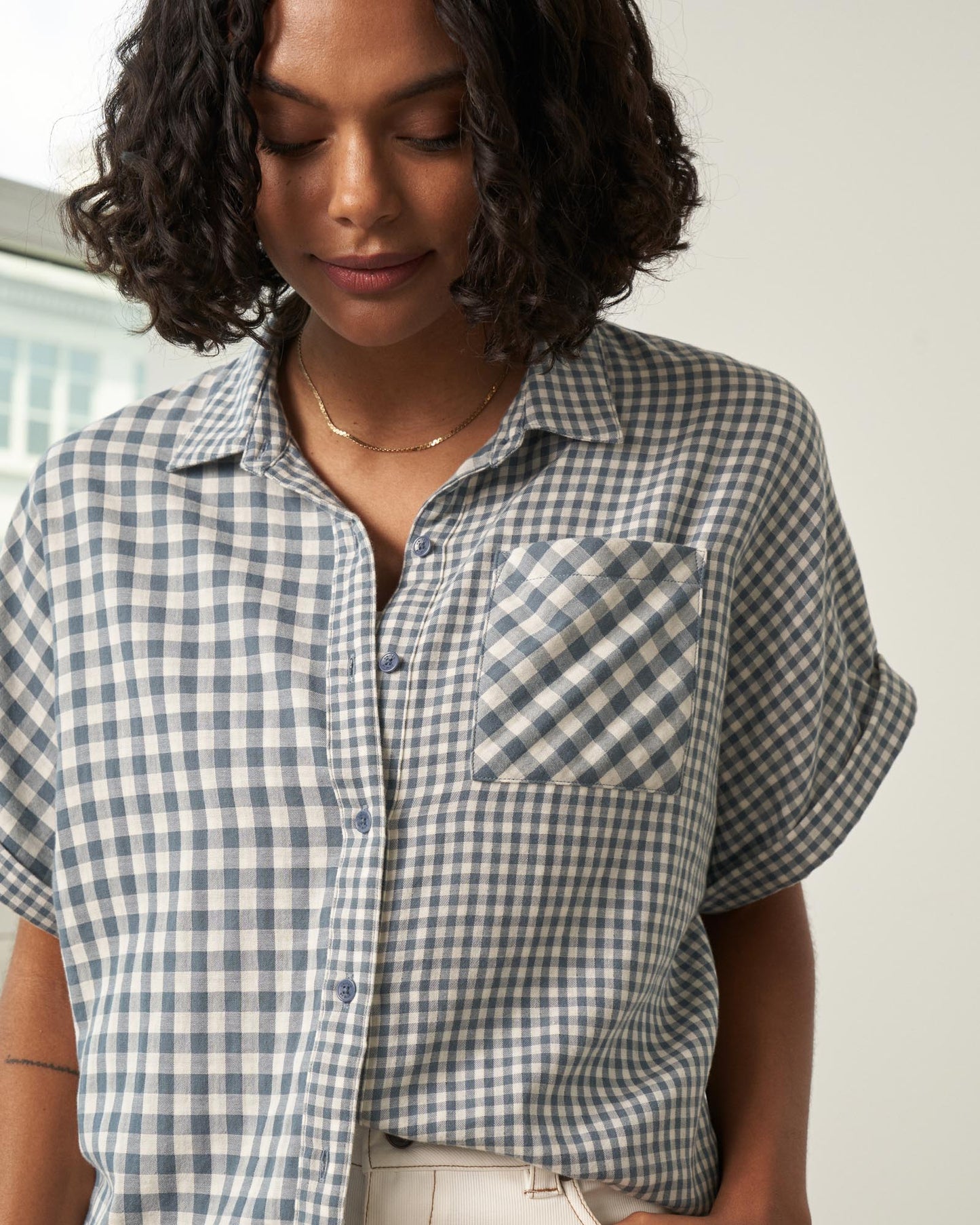 Organic Oversized Double Cloth Button Down by United By Blue