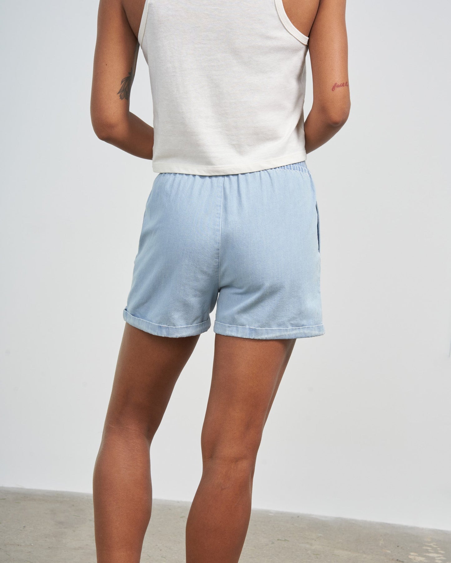 Organic Chambray Pull-On Short by United By Blue