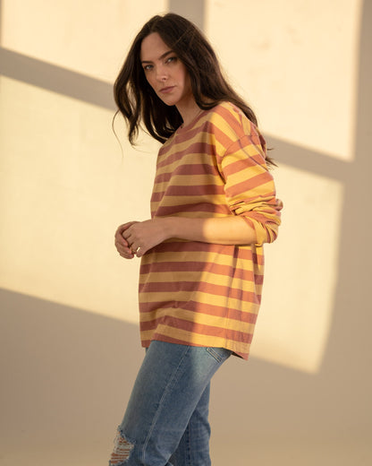 Organic Striped Long-Sleeve Tee by United By Blue