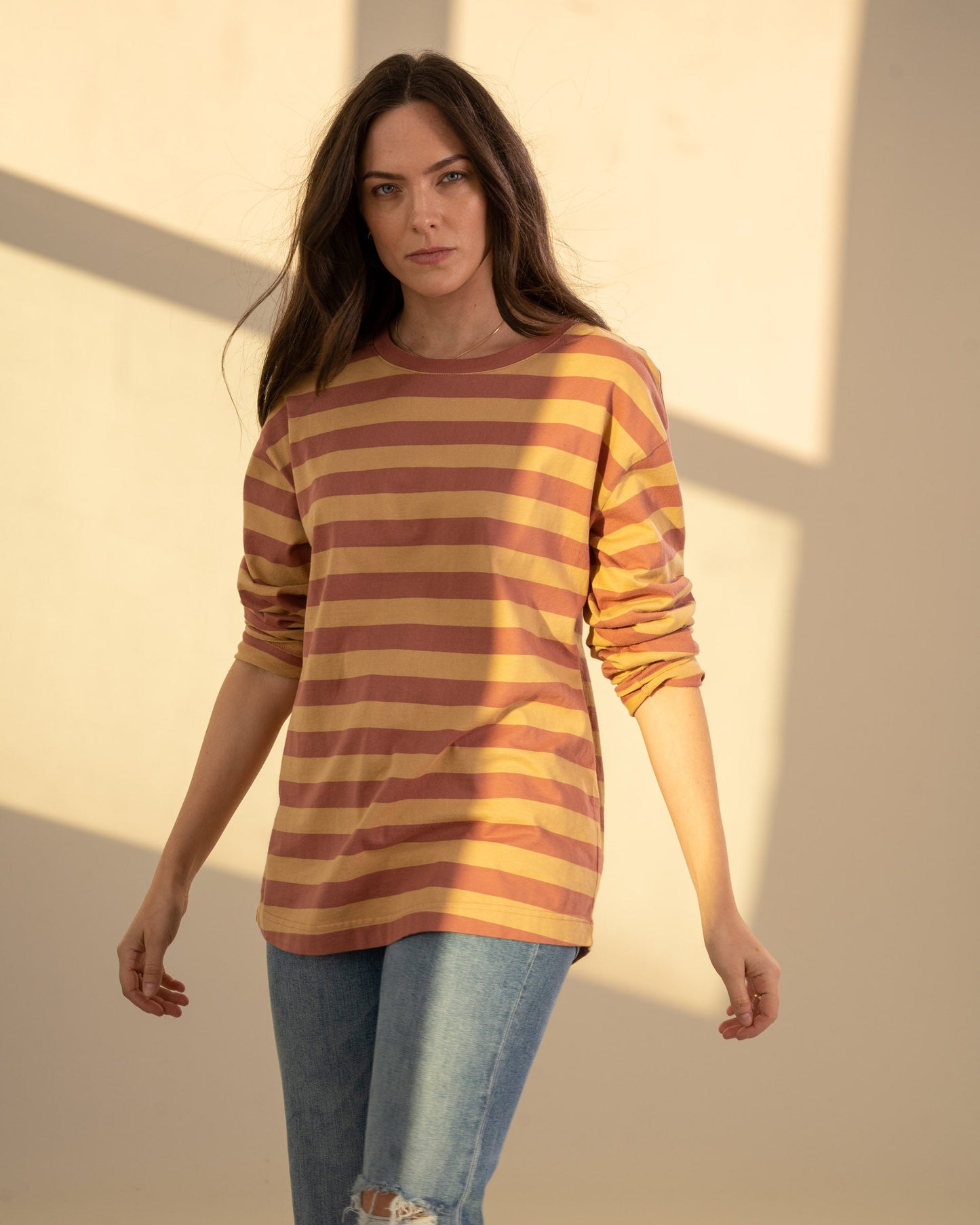 Organic Striped Long-Sleeve Tee by United By Blue