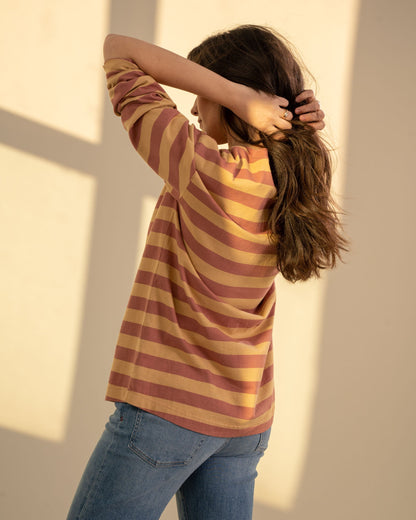 Organic Striped Long-Sleeve Tee by United By Blue