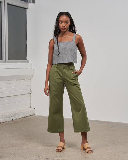 Organic Twill Wide Leg Pant by United By Blue