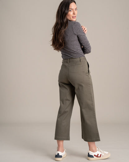 Organic Twill Wide Leg Pant by United By Blue