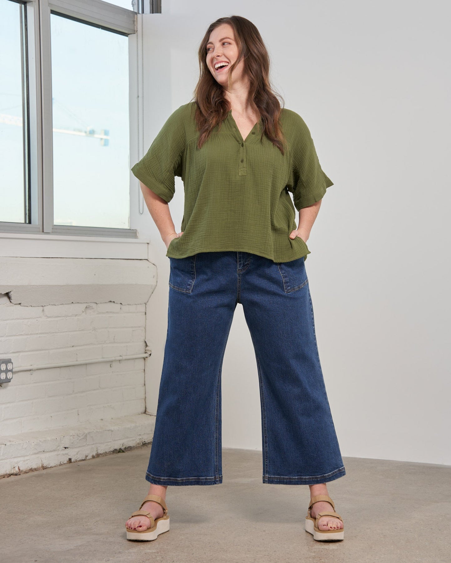 Organic Wide Leg Jean by United By Blue