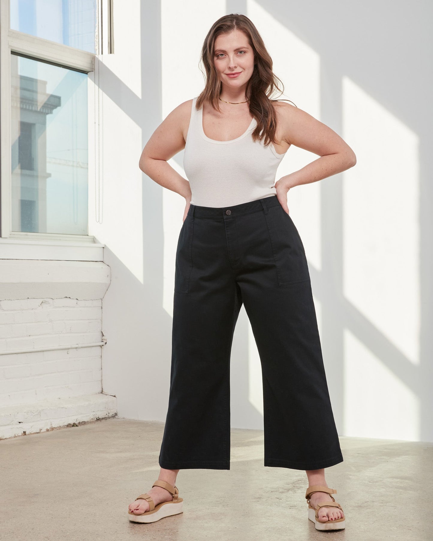 Organic Twill Wide Leg Pant by United By Blue