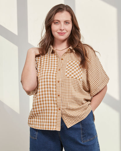 Organic Oversized Double Cloth Button Down by United By Blue