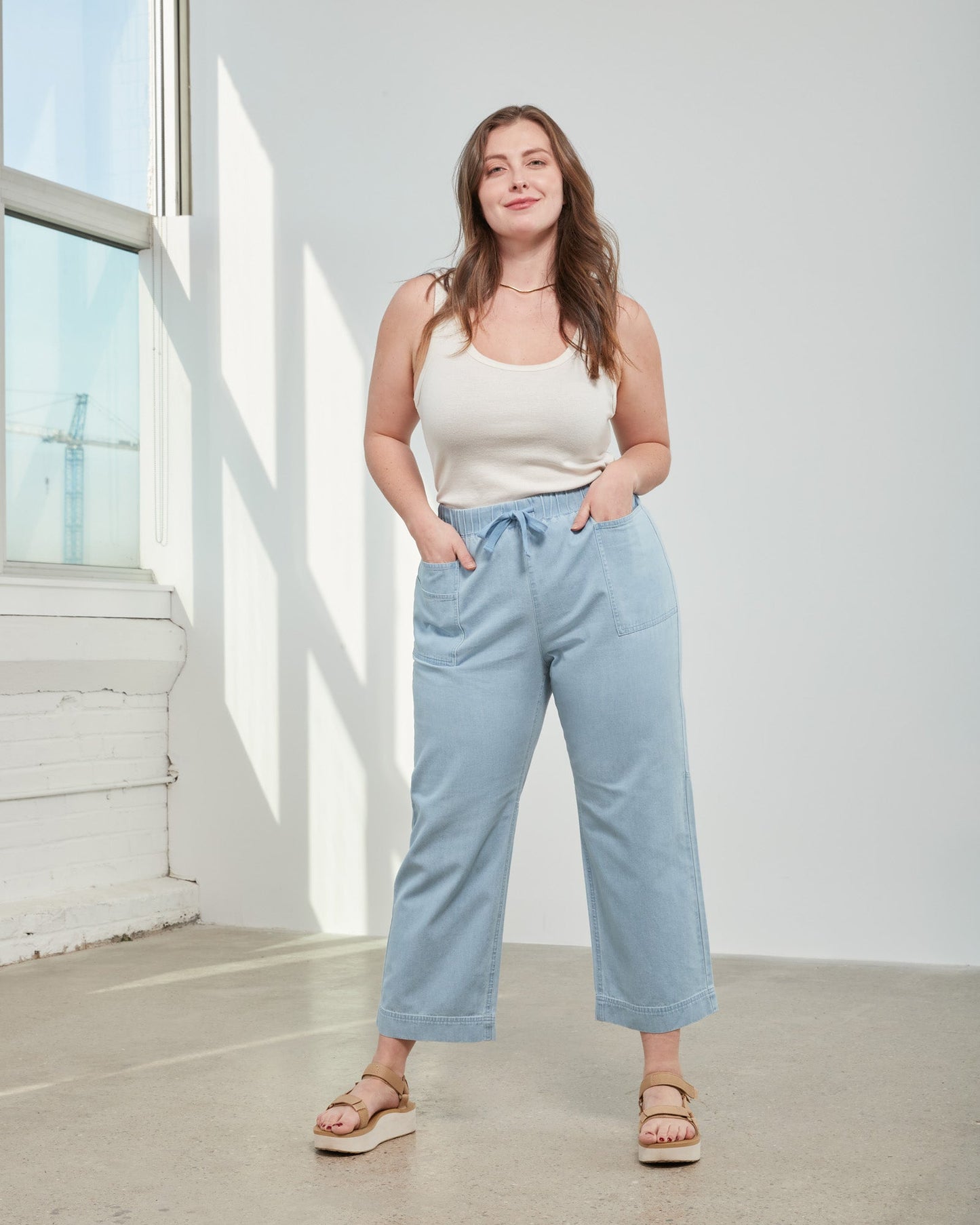 Organic Chambray Pull-On Pant by United By Blue