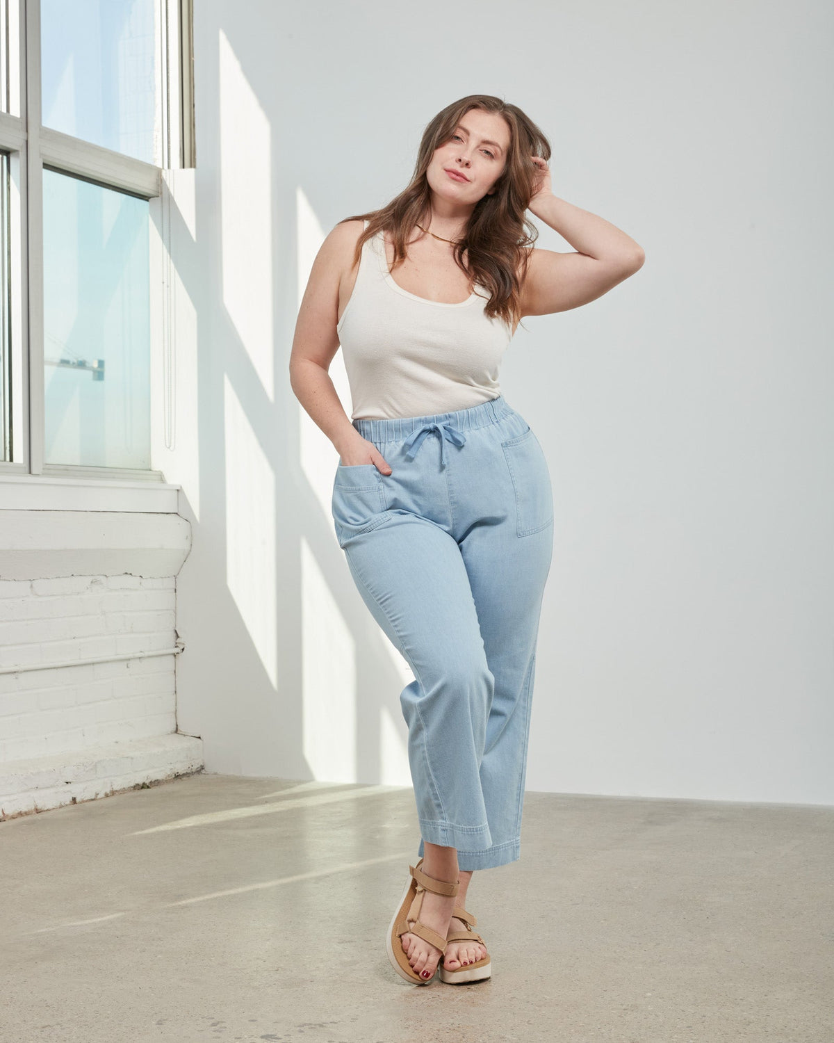 Organic Chambray Pull-On Pant by United By Blue