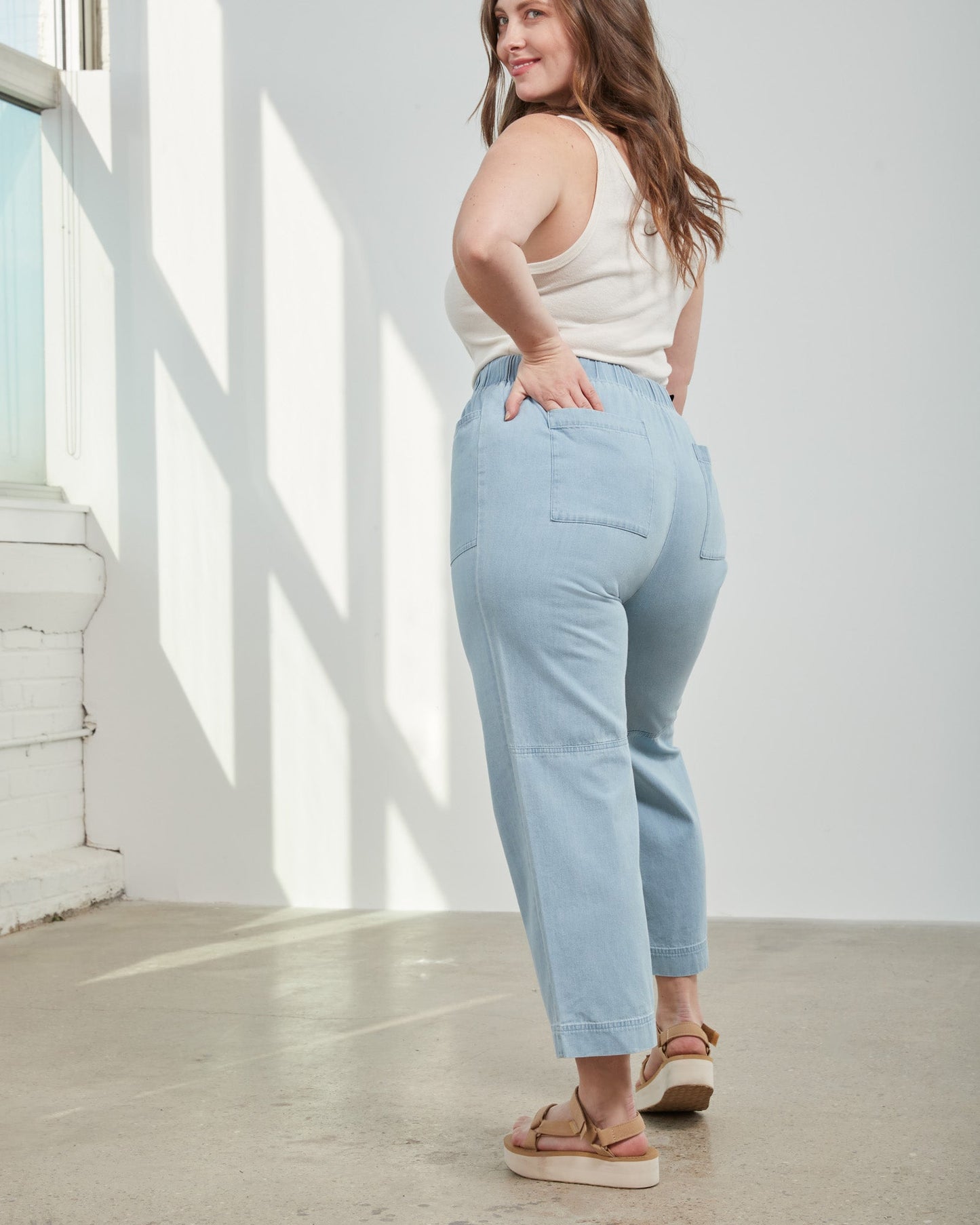 Organic Chambray Pull-On Pant by United By Blue