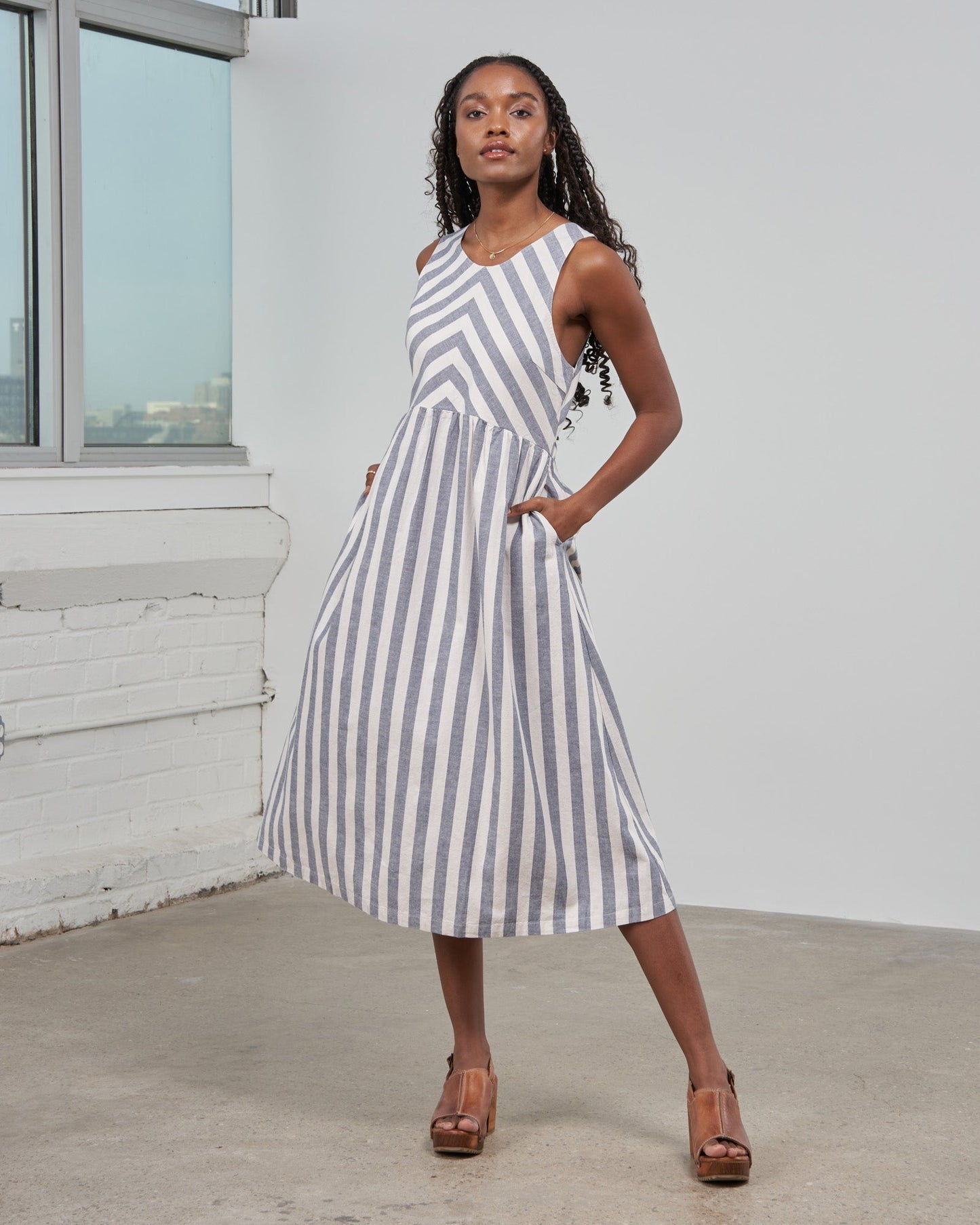 SoftHemp™ Chambray Midi Dress by United By Blue