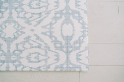 emerson ikat + jack stripe in rainwash blue by wander & roam